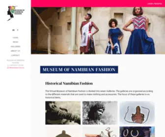 Namibianfashion.com(The Virtual Museum of Namibian Fashion) Screenshot