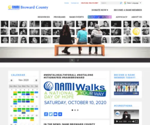 Namibroward.org(NAMI Broward County) Screenshot