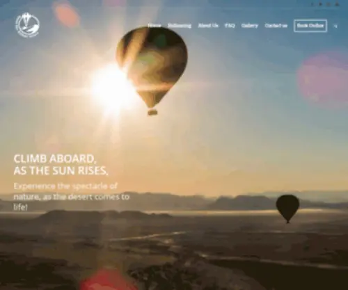 Namibsky.com(Namib Sky Balloon Safaris) Screenshot