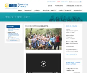 Namimonterey.org(NAMI Monterey County) Screenshot