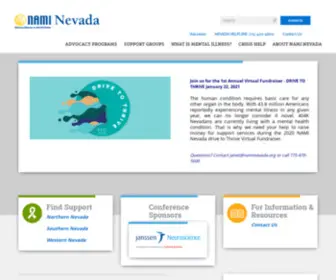 Naminevada.org(NAMI Nevada) Screenshot