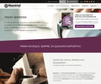 Namirialtsp.com(Trust Services) Screenshot