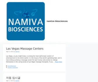 Namivabiosciences.com(Namiva Bio Sciences) Screenshot