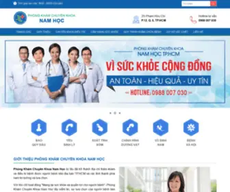Namkhoanamhoctphcm.com(Phòng Khám Chuyên Khoa Nam Học Phạm Hữu Chí) Screenshot