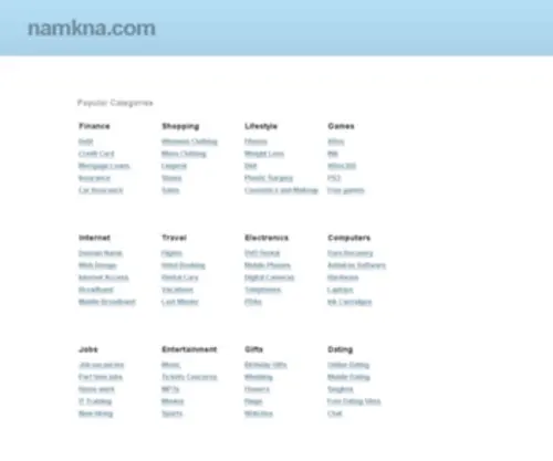 Namkna.com(Shop for over 300) Screenshot