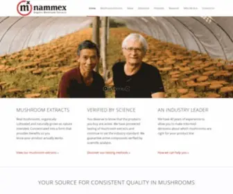 Nammex.com(Wholesale Organic Medicinal Mushroom Extracts) Screenshot