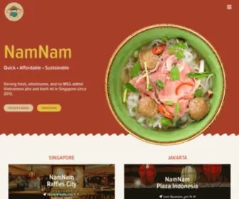 NamNam.net(Vietnamese Food Singapore) Screenshot