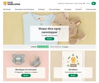 Namnlappar.se(Filur namnlappar till kläder och saker) Screenshot