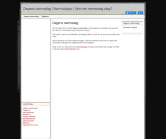 Namnsdagar.com(Dagens namnsdag) Screenshot