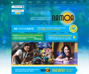 Namoa.com.au(National Amusement Machine Organisation Australia) Screenshot