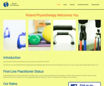 Namphysio.com(H Roland Physiotherapy) Screenshot