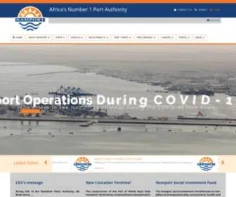 Namport.com.na(Namibian Ports Authority) Screenshot