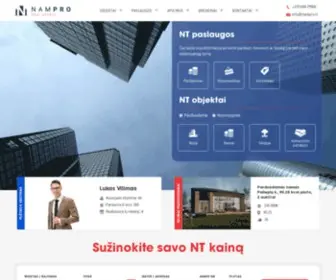 Nampro.lt(Nekilnojamojo turto agentūra NamPro) Screenshot