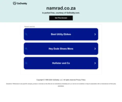 Namrad.co.za(NAMRAD Group) Screenshot