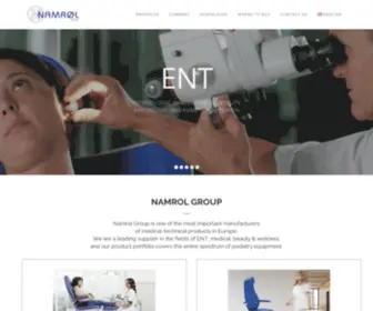 Namrolgroup.com(Manufacturer of Podiatry) Screenshot