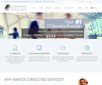 Namtek.ca(Namtek Consulting Services) Screenshot
