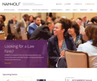 Namwolf.org(National Association of Minority & Women Owned Law Firms) Screenshot