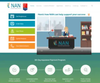 Nan-AMC.com(Appraisal Management Company) Screenshot