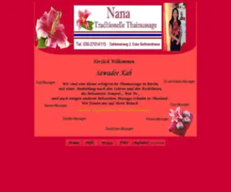 Nana-Nana-Thaimassage.de(Willkommen bei Nana) Screenshot