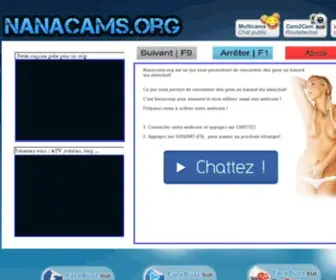 Nanacams.org(Chatroulette Français) Screenshot