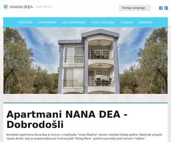 Nanadea.com(Nana Dea Apartmani) Screenshot