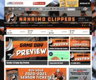 Nanaimoclippers.com(Nanaimo Clippers) Screenshot