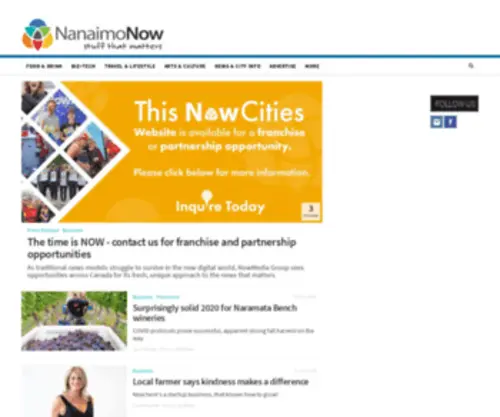 Nanaimonow.com(The stuff that matters to your community) Screenshot