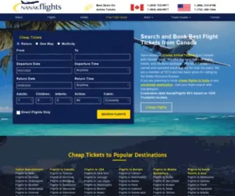 Nanakflights.com(Cheap Flights) Screenshot
