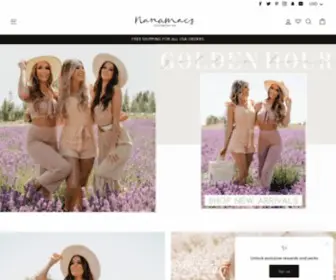 Nanamacs.com(Trendy Women's Clothing Boutique) Screenshot