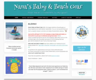 Nanasbabyequipment.com(Nana’s Baby & Beach Gear Rentals) Screenshot