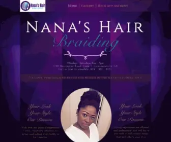 Nanasbraids.com(Nana's Hair Braiding) Screenshot