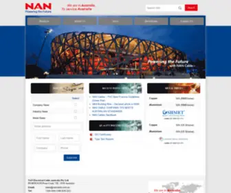 Nancable.com.au(NAN Cables) Screenshot