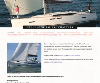 Nancyannesailingcharters.com(Nancy Anne Sailing Charters) Screenshot