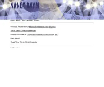 Nancybaym.com(Nancy Baym) Screenshot