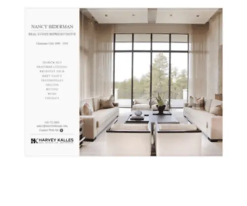 Nancybiderman.com(Harvey Kalles Real Estate Ltd) Screenshot