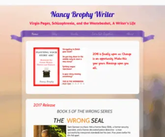 Nancybrophyauthor.com(Nancy Brophy Writer) Screenshot