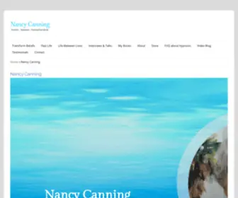 Nancycanning.com(Hypnotherapy and Past) Screenshot