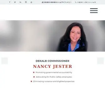 Nancyjester.com(Commissioner Nancy Jester) Screenshot