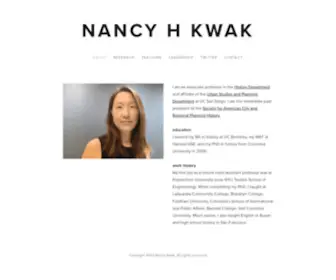 Nancykwak.net(Nancy Kwak) Screenshot