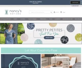 Nancysnotions.com(Nancy's Notions Sewing) Screenshot