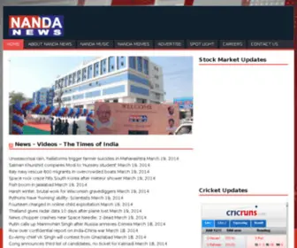 Nandanews.com(Nanda Television Network Private Limited) Screenshot