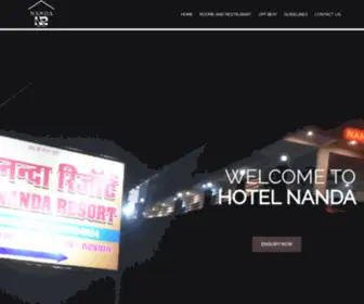 Nandaresort.com(Nanda Resorts) Screenshot