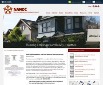 Nandc.org(North Area Neighborhood Development Council) Screenshot