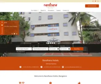 Nandhanahotels.com(Nandhana Hotels) Screenshot