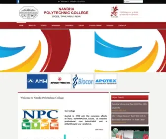 Nandhapolytechnic.org(Nandha Polytechnic College) Screenshot