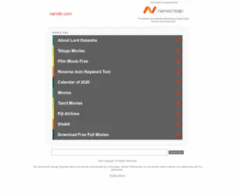 Nandik.com(Domain Details Page) Screenshot