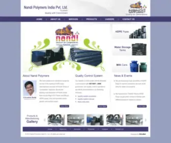 Nandipolymers.com(Nandi Polymers India Pvt) Screenshot