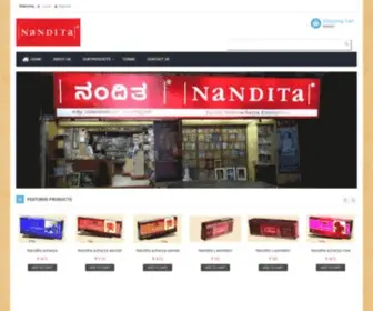 Nanditafragrances.com(Nandita Fragrances) Screenshot