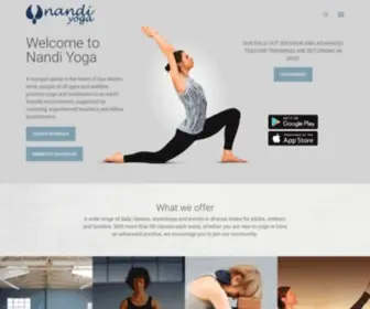 Nandiyoga.com(Yoga on the San Francisco Penninsula) Screenshot