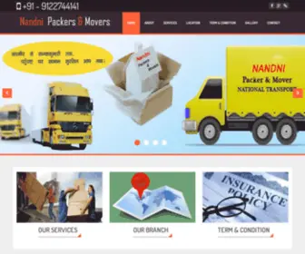 Nandnipackersmovers.in(Nandani Packers and Movers) Screenshot